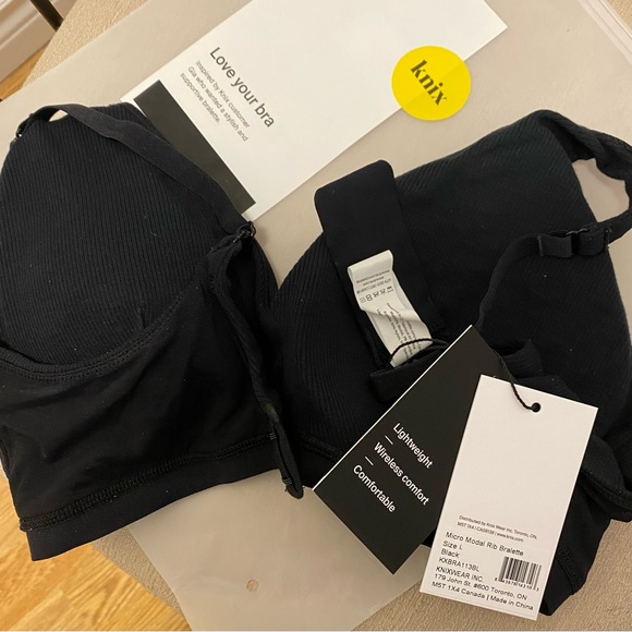 KNIX BRA. New w tags on. Black - Picture 2 of 4